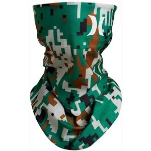 NWT Hurley Gaiter (Green Pixel) - Lightweight Face/ Neck Scarf - Unisex